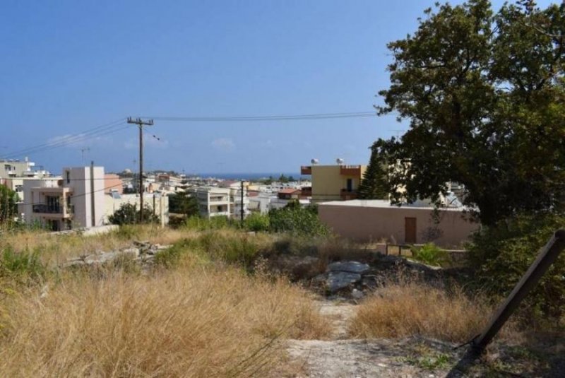 Rethymno Kreta, Rethymno: Grundstück im Zentrum mit Meerblick zu verkaufen Grundstück kaufen